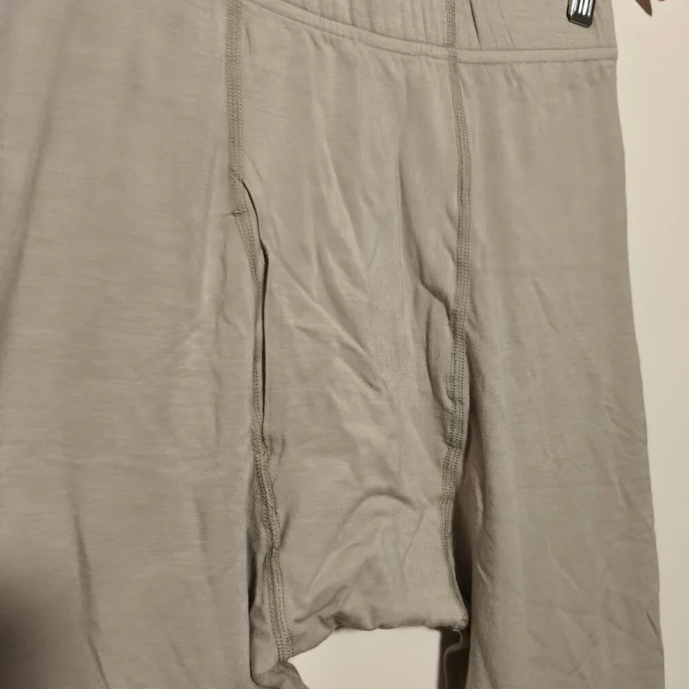 Military Surplus Wool Blend Thermal Underwear sz S Tan Cream Utility Outdoors